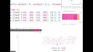 ChatGPT wrote an original song in Sonic Pi for me :)