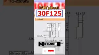 30F125 PINOUT #electronics #pinout #akexperiment #30F125 #igbt #nchannel #TVIC #shorts