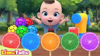 Color Balls Playground | Wheels On The Bus Nursery Rhymes & Kids Songs | Kindergarten | LimeAndToys