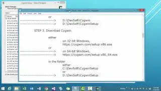 How to build, install Bison, Flex, Cygwin on Windows