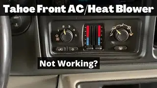 2002 - 2006 Tahoe AC Heat Blower Speed Resistor - How To Fix Air Not Blowing - Replace Repair Change