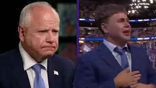 Tim Walz Emotionally Reacts to Son Gus Going Viral at DNC