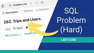 HARD Leetcode SQL Problem Solved (#262)