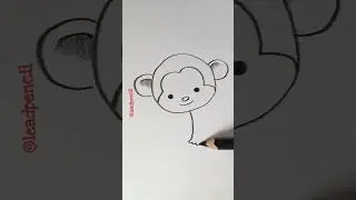 Туторіал: Як намалювати веселе мавпенятко #leadpencil #малювання #arttutorial #art