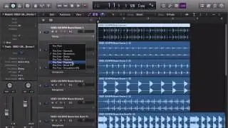 Logic Pro X (10.1) tutorial - Flex Multiple Tracks In One Go