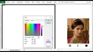 Princess Jasmine - Alladin Pixel Art Using MS Excel