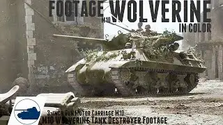 WW2 M10 Wolverine - Color footage.