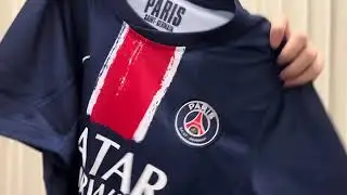 PSG Home Jersey 24/25 UNBOXING + REVIEW from jerseysfcsoccershop.com