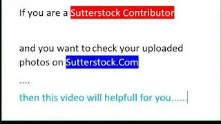 How to check own uploaded images on Sutterstock.com