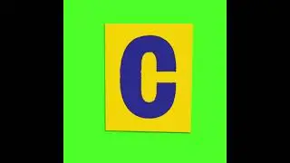 C, Alphabet C, ABCD, Green Screen Free Video, Green Screen, Chroma Key Background #greenscreen