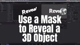 Reveal a 3D Object -  Davinci Resolve Fusion