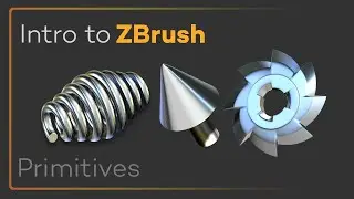 Intro to ZBrush 003 - Primitives! Spheres, Arrows, Boxes, Initialize Settings, and Profile Curves!!