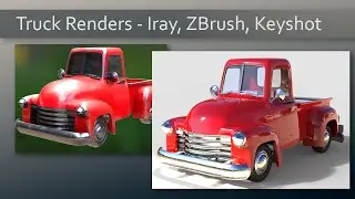 026 Texturing  A Truck With Substance Painter And Render Comps In IRay, ZBrush, & Keyshot!