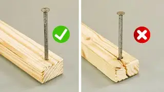 Be sure to remember this trick! How to easily drill a hole in a block of wood