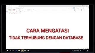 CARA MENGATASI INSTALASI APLIKASI DAPODIK 2020 TIDAK TERHUBUNG DENGAN DATABASE #2