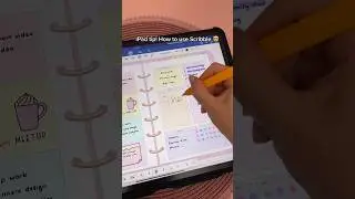 iPad tip! 🤯 How to use Scribble 💕 apple pencil | iPad note taking | digital planner