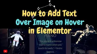 How to Add Text Over Image on Hover in Elementor