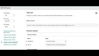 Table API Integration ServiceNow