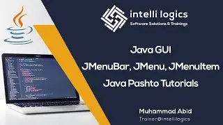 79. Java GUI - JMenuBar JMenu JMenuItem - Pashto