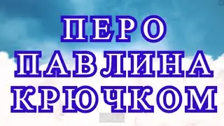 Перо павлина крючком - подробный Мастер-класс