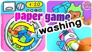 DIY paper game/Mini Paper Washing Machine