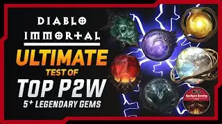 Ultimate Test of Top Pay2Win 5 Star Legendary Gems - Which Gems Do Most Damage? - Diablo Immortal