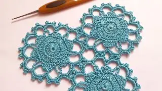 Как вязать ПРОСТОЙ Круглый МОТИВ  крючком МАСТЕР-КЛАСС для новичков  How to Crochet for Beginners