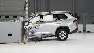 2024 Toyota Grand Highlander driver-side small overlap IIHS crash test