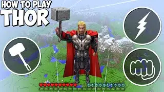 HOW TO PLAY as THOR in Minecraft ? THOR Mjolnir MOD