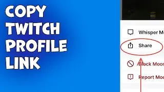 How To Copy Twitch Profile Link