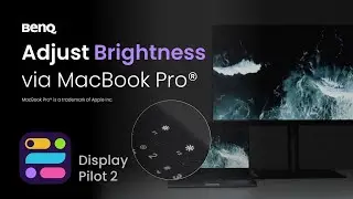 BenQ Display Pilot 2 iKeyboard Control adjusts brightness & speaker volume via MacBook