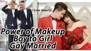 Makeup Transformation Boy To Girl - Makeup Tutorial  Married ( Full Video No Edit )