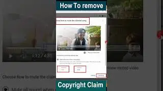 mute copyright music claim | copyright claim  #skillsinsider #short