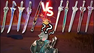 Alhaitham 3★ 4★ & 5★ Weapons Side by Side Damage Comparisons! Which One To Use???