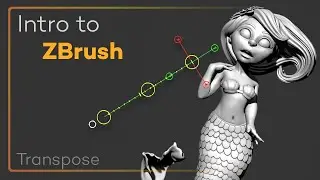 Intro to ZBrush 029 - Unlock the power of the Transpose Line! Move, Scale, Rotate, Mask, and more!