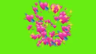 Green Screen Heart Flow 💕 Free Green Screen Heart 💞 Heart Chroma Key Background #greenscreen