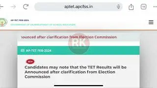 Ap Tet 2024 Results Latest News Today #aptet #trending #apdsc