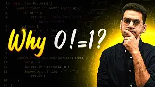 Why 0 factorial is equal to 1