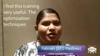 Social Media Training Workshop by Louisa Chan - Testimonial from Fatimah