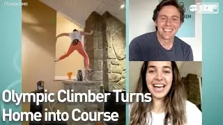 Brooke Raboutou turns home into a rock climbing course | More in Common