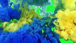 green screen video blue yellow smoke YouTube video Intro Smoke video green screen