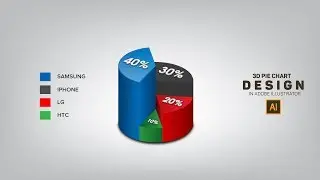 How to Create 3D Pie Graph Chart in Adobe Illustrator