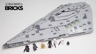 Lego Star Wars 75190 First Order Star Destroyer Speed Build