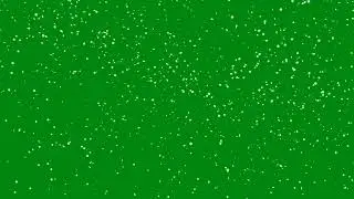 Snow Green Screen | gently falling snow seamless loop on for keying big and small snowflake