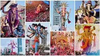 Mumbai’s Biggest Ganpati Visarjan at Girgaon Chowpatty 2024 | Mumbai Ganpati Visarjan 2024