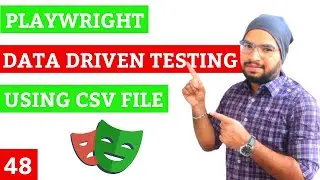 Playwright #48 Data Driven Testing using CSV File in Playwright