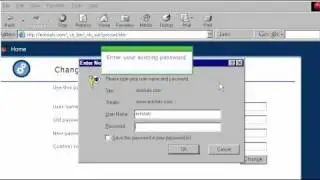 Changing your password in FrontPage 2002