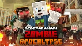 AKU BERTAHAN HIDUP BEBERAPA HARI, DI MINECRAFT ZOMBIE APOCALYPSE!