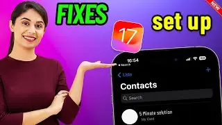 Fix Receive Contact Information ios 17 | Set up your My Card in Contacts iPhone