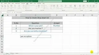 How to Create a Drop Down List in Excel | Excel Drop Down List